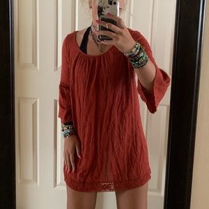 Rust colored Shapeless Dress